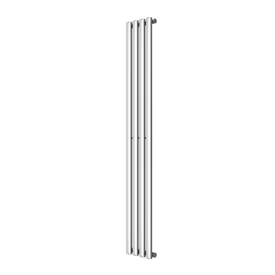 Chrome Vertical Single Panel Radiator 1600 x 240mm - Margo