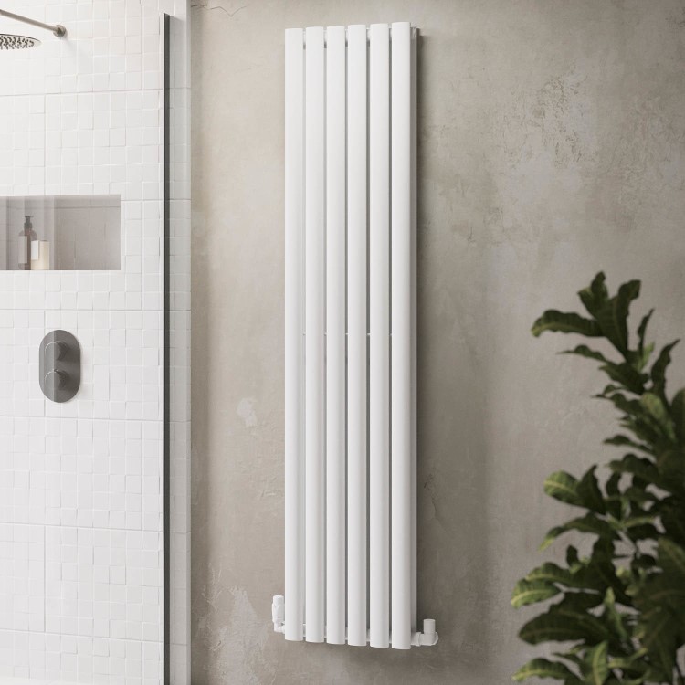 White Vertical Double Panel Radiator 1600 x 360mm - Margo