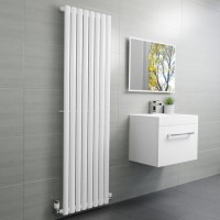 White Vertical Single Panel Radiator 1600 x 480mm - Margo White Vertical Single Panel Radiator 1600 x 480mm - Margo