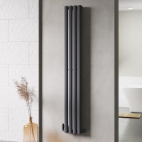 Anthracite Vertical Single Panel Radiator 1600 x 240mm - Margo