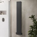 BeBa_25359 Anthracite Vertical Double Panel Radiator 1600 x 240mm - Margo