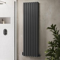 Anthracite Vertical Double Panel Radiator 1600 x 480mm - Margo