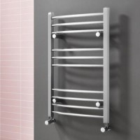 Chrome Heated Towel Rail Radiator 800 x 600mm - Gobi