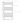 Chrome Towel Radiator 1000 x 600mm - Gobi