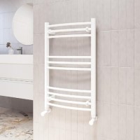 White Heated Towel Rail Radiator 800 x 500mm - Gobi White Heated Towel Rail Radiator 800 x 500mm - Gobi