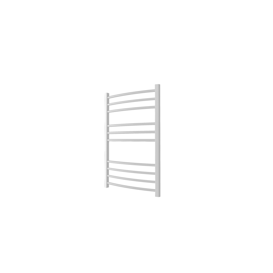 GRADE A1 - 800mm x 500mm Curved Chrome Towel Rail - Gobi
