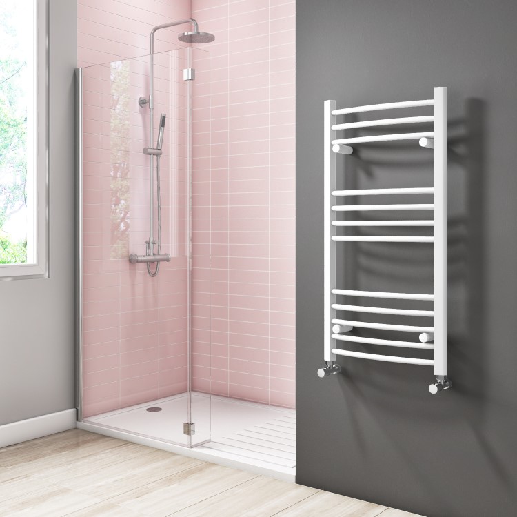 White Heated Towel Rail Radiator 1000 x 500mm - Gobi