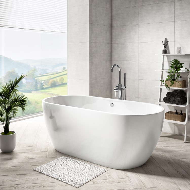 Freestanding Double Ended Bath 1795 x 750mm - Lisbon