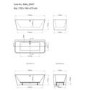 Freestanding Double Ended Back to Wall Bath 1700 x 740mm - Oslo