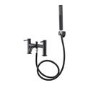 Black Bath Shower Mixer Tap With Chrome - Arissa