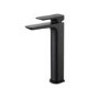 Tall Black Single Lever Basin Mixer Tap - Zana