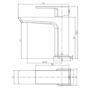 Tall Black Single Lever Basin Mixer Tap - Zana