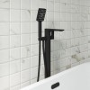 Black Freestanding Bath Shower Mixer Tap - Zana