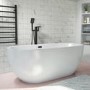Black Freestanding Bath Shower Mixer Tap - Zana