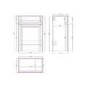 Traditional Grey Toilet  WC Unit - 500mm - Westbury Range