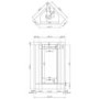 400mm White Cloakroom Corner Vanity Unit with Basin - Apollo