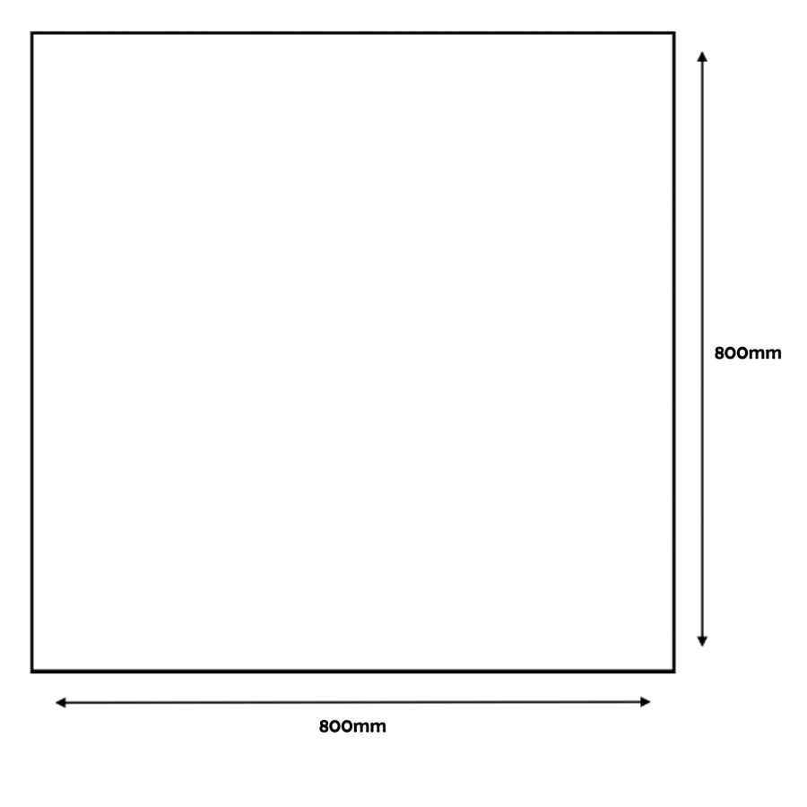 Matt Grey Concrete Effect Floor/Wall Tile 800 x 800mm - Ampla