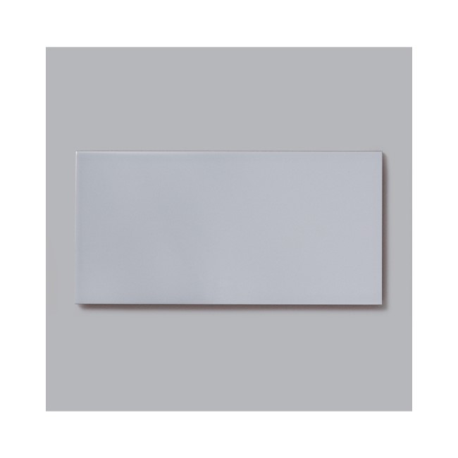 10cm x 20cm Metro Flat Grey Gloss Wall Tile