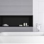 Grey Pinstripe Wall Tile 250 x 500mm - Laina
