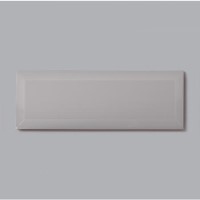 Grey Bevelled Wall Tile 100 x 300mm - Metro