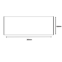 Grey Bevelled Wall Tile 100 x 300mm - Metro