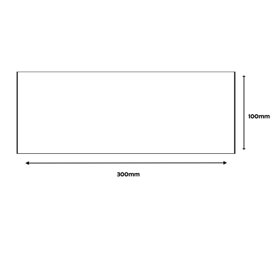 Grey Bevelled Wall Tile 100 x 300mm - Metro