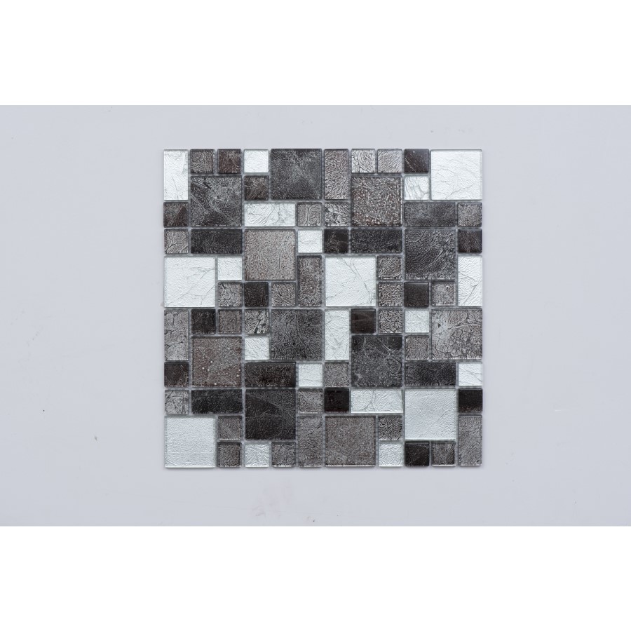 Grey Multi Mosaic Wall Tile 300 x 300mm - Brooklyn