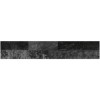Black Split Face Wall Tile 80 x 442.5mm - Bata
