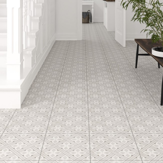 Beige Patterned Floor Tile 330 x 330mm - Belgravia