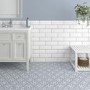 Blue Patterned Floor Tile 330 x 330mm - Belgravia