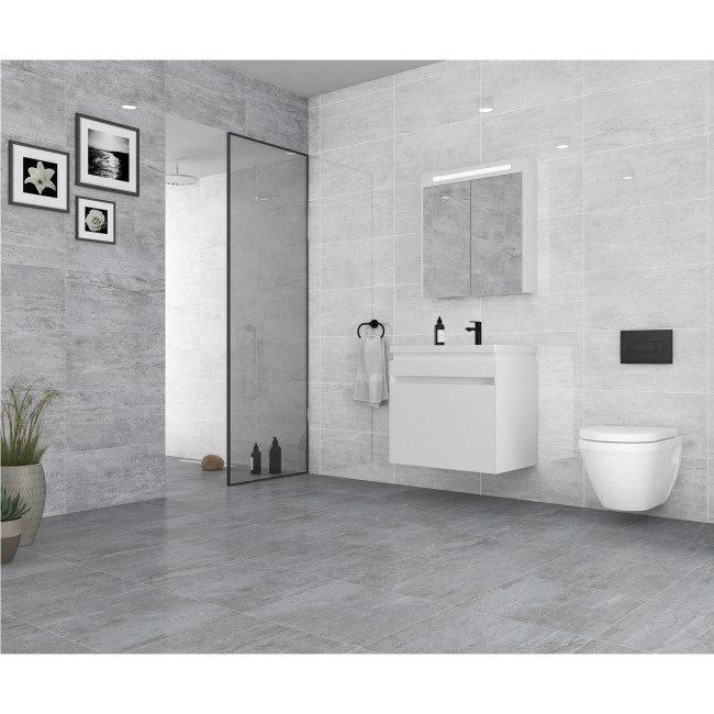 450mm x 450mm Kaya Grey Floor Tile