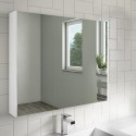 BeBa_25763 3 Door White Mirrored Bathroom Cabinet 800 x 650mm - Ashford