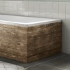 700mm Wood Effect L Shape Bath End Panel - Ashford