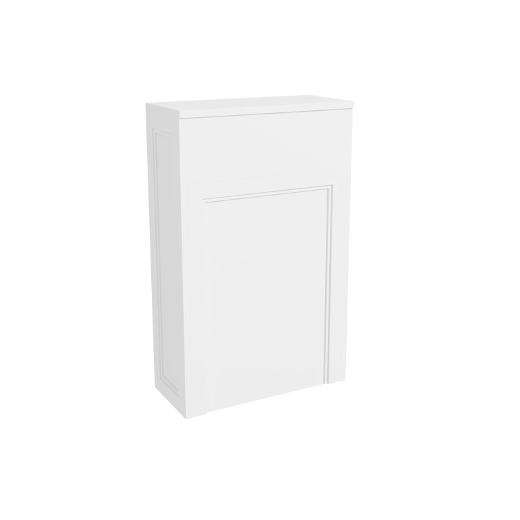 500mm White Back to Wall Toilet Unit Only - Camden