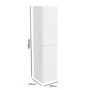 Double Door White Wall Mounted Tall Bathroom Cabinet 350mm x 1400mm - Empire