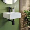 BeBa_25849 Cloakroom Matt Wall Hung Basin 330mm - Houston