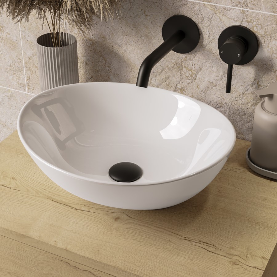 Oval Countertop Basin 405mm - Shell