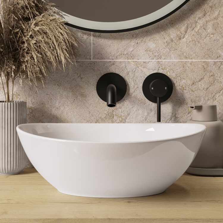 Oval Countertop Basin 405mm - Shell