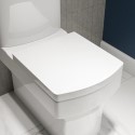 BeBa_25894 White Square Soft Close Toilet Seat with Quick Release - Ashford