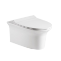 BeBa_25900 White Round Soft Close Toilet Seat with Quick Release - Valencia