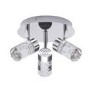 Chrome 3 Light LED Spotlight Plate