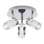 Chrome 3 Light LED Spotlight Plate