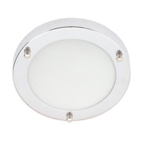 Chrome Flush LED Bathroom Ceiling Light