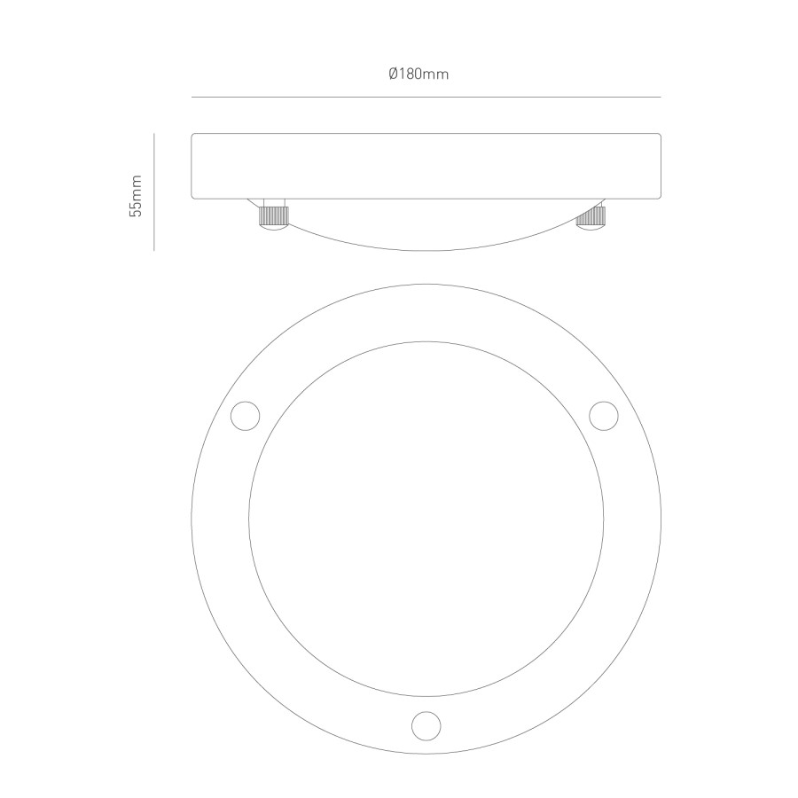 Chrome Flush LED Bathroom Ceiling Light