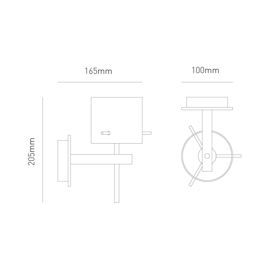 Chrome Bathroom Wall Light - Gene
