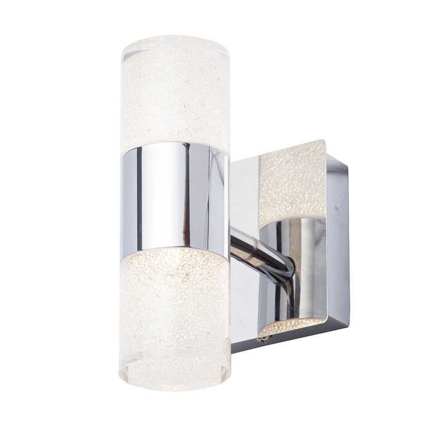 Chrome Tube Bathroom Wall Light - Oslo