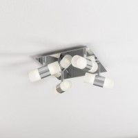 Chrome 8 Light LED Spotlight Plate - Oslo
