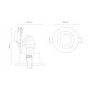 IP65 White Tiltable Down Light