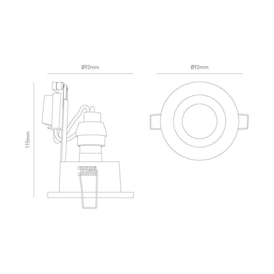 IP65 White Tiltable Down Light