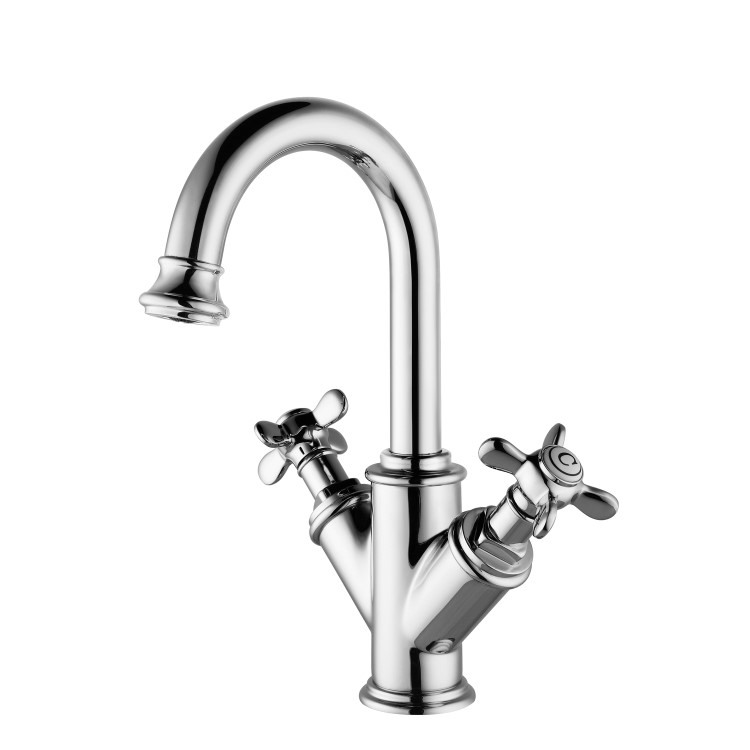 Chrome Crosshead Mono Basin Mixer Tap - Camden